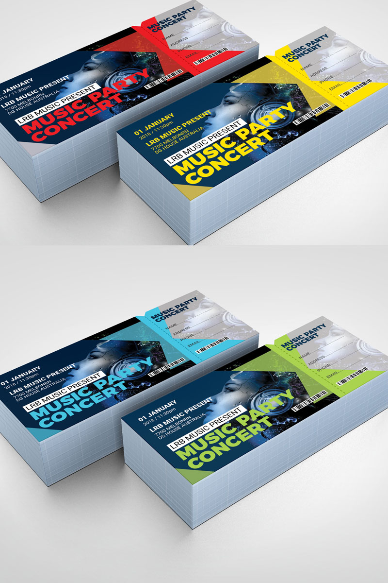 Christmas Event Ticket - Corporate Identity Template