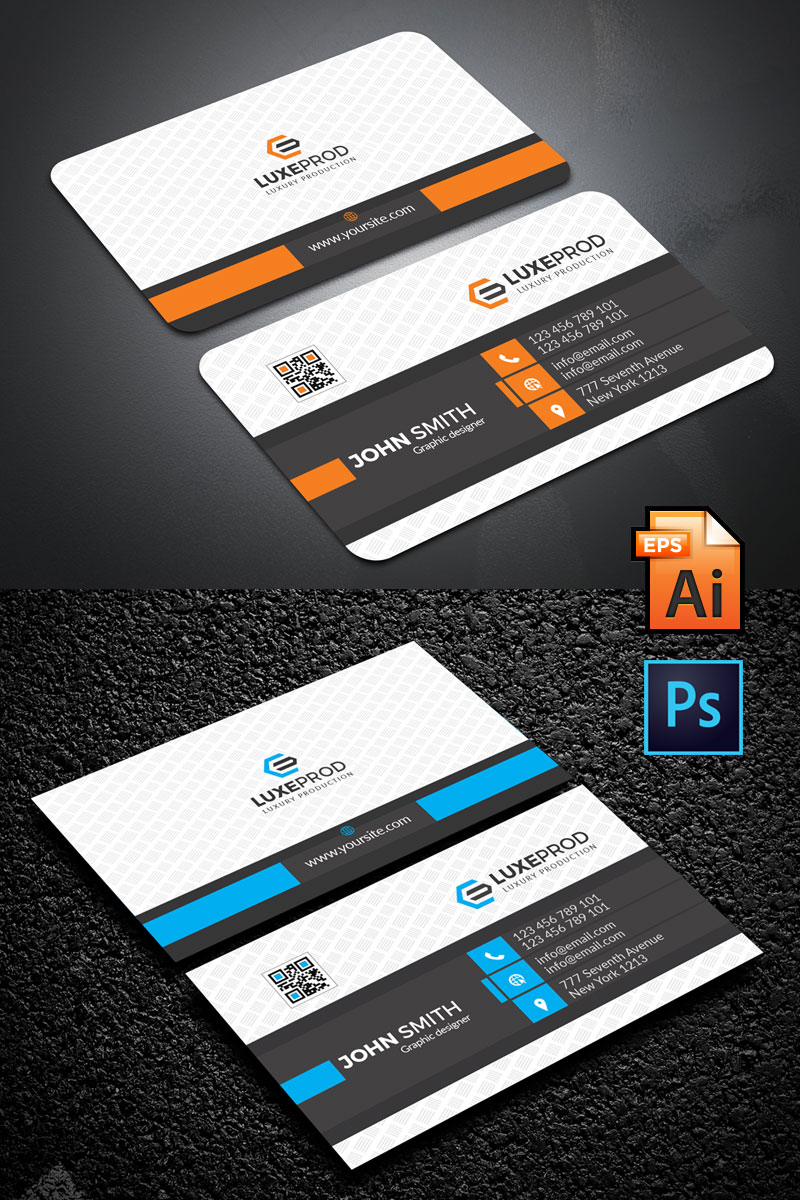 Simple Professional Business card - Corporate Identity Template