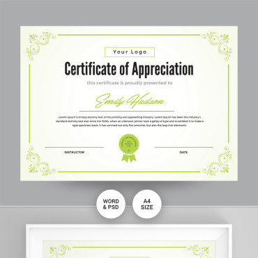 Completion Appreciation Certificate Templates 97144