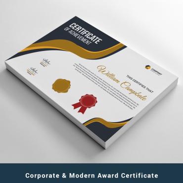 Award Background Certificate Templates 97145
