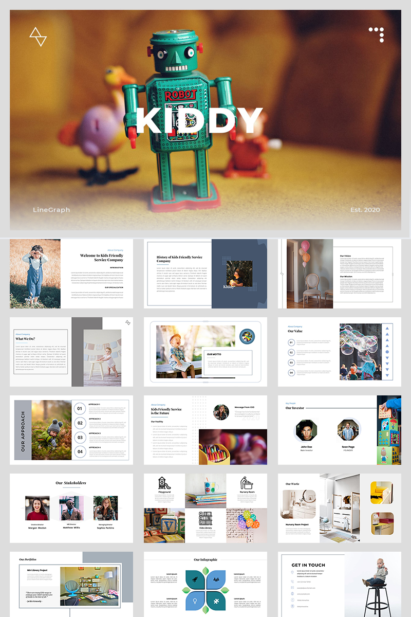 Kiddy - A Business Service PowerPoint template