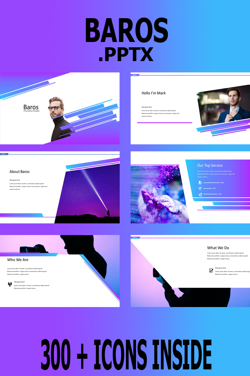 Baros - Creative Business PowerPoint template