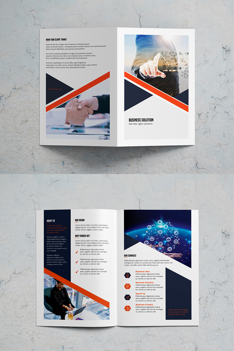Orange Ascend Brochure - Corporate Identity Template