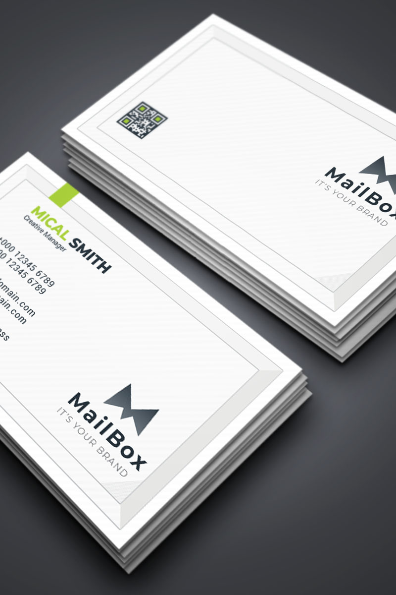 Mical Smith - Water colour Business Card - Corporate Identity Template