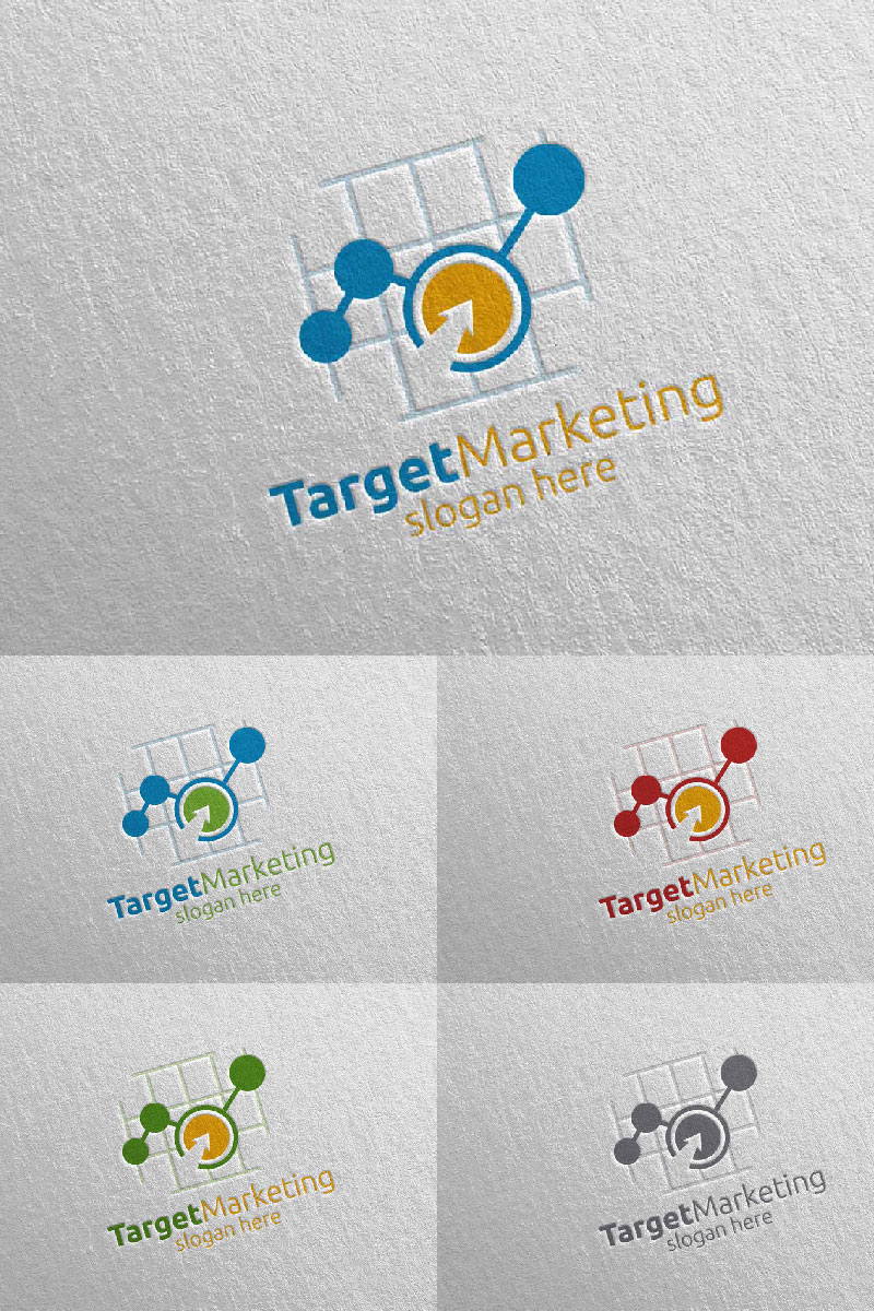 Target Marketing Financial Advisor Design 48 Logo Template
