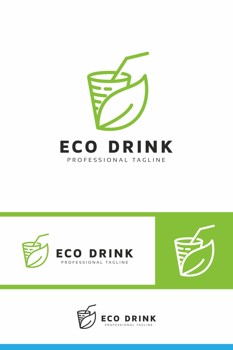 Eco Drink Logo Template