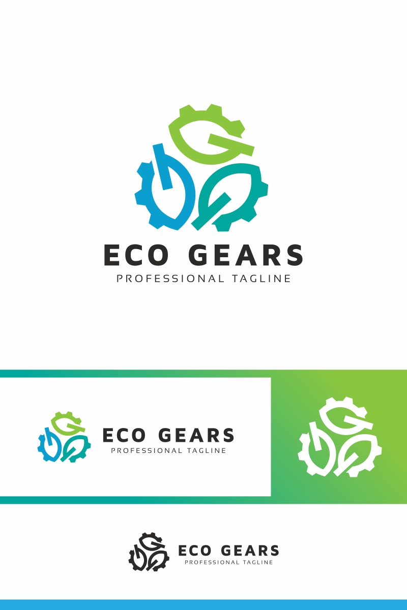 Eco Gears Logo Template