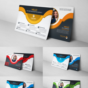 Postcard Template Corporate Identity 97448