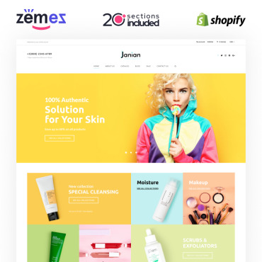 Skin Care Shopify Themes 97592