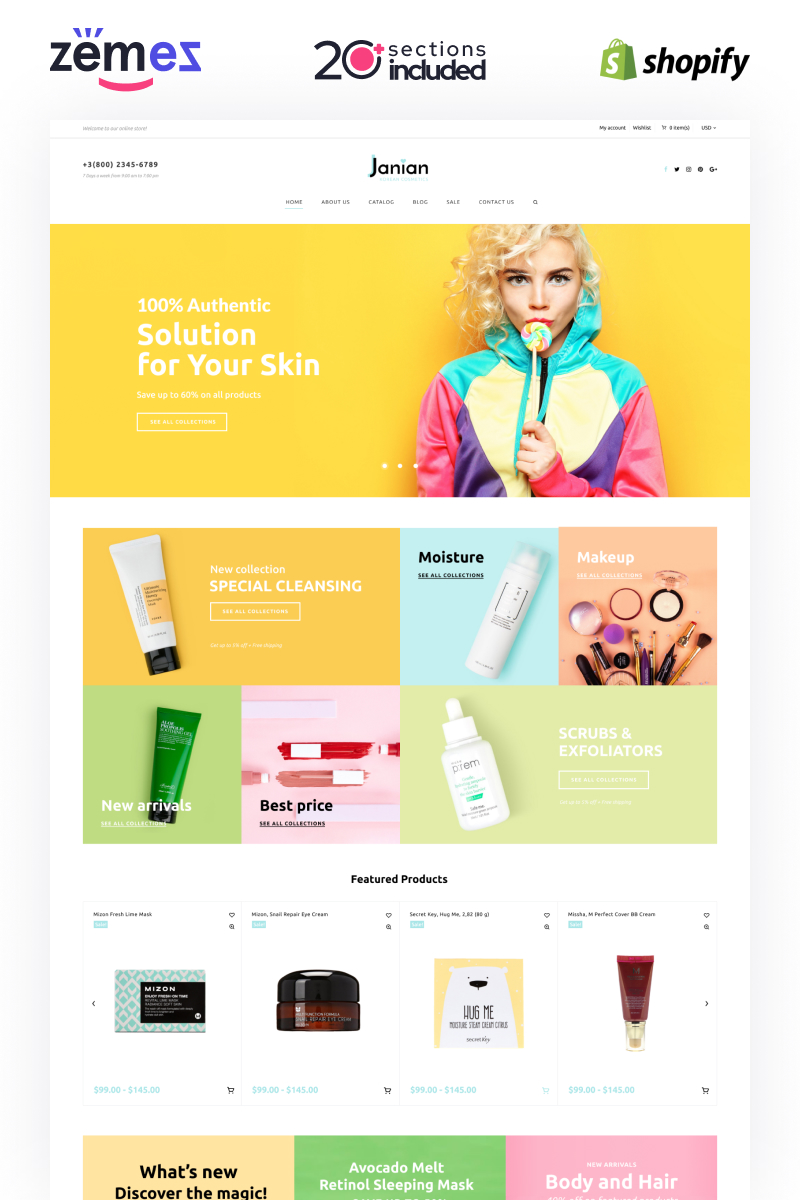 Janian - Korean Cosmetics Online Store Shopify Theme