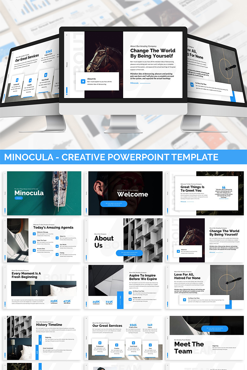 Minocula - Creative PowerPoint template