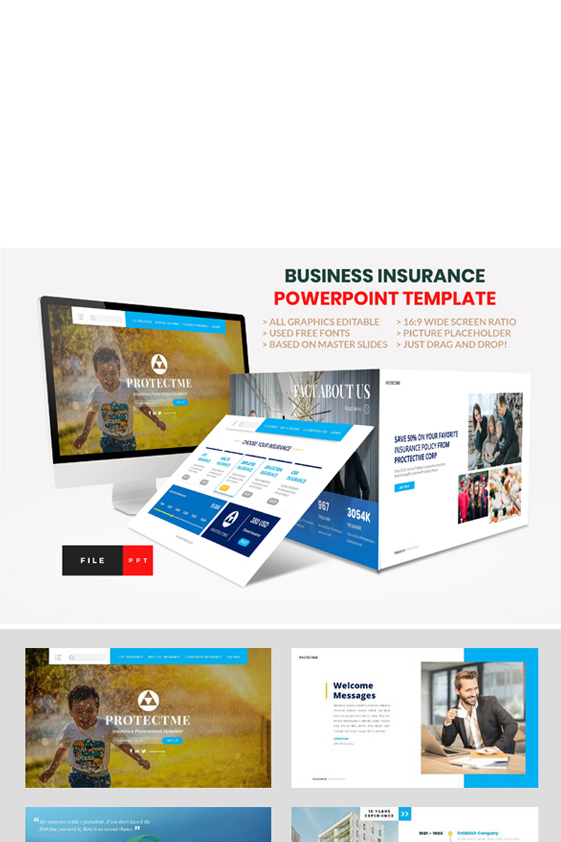 Insurance - Business Consultant PowerPoint template