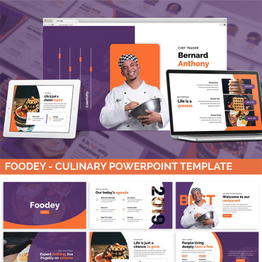 Course Food PowerPoint Templates 97691