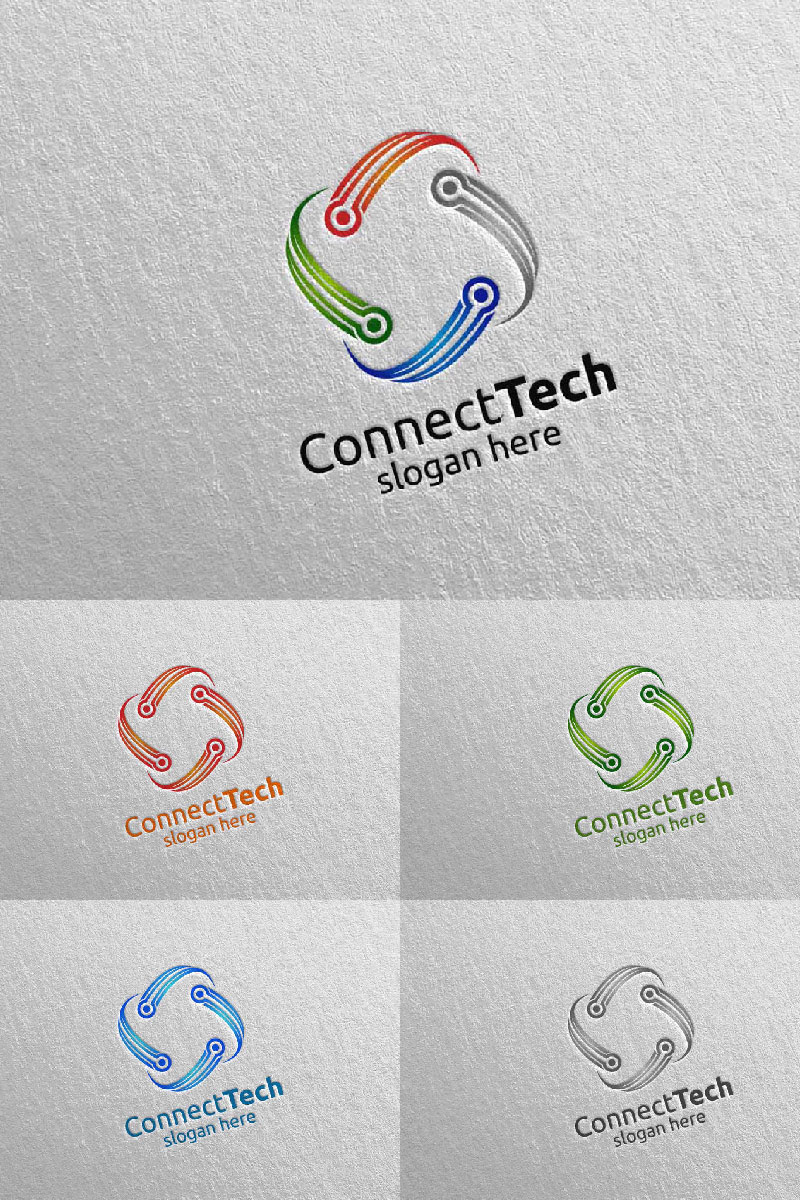 Technology and electronic 6 Logo Template