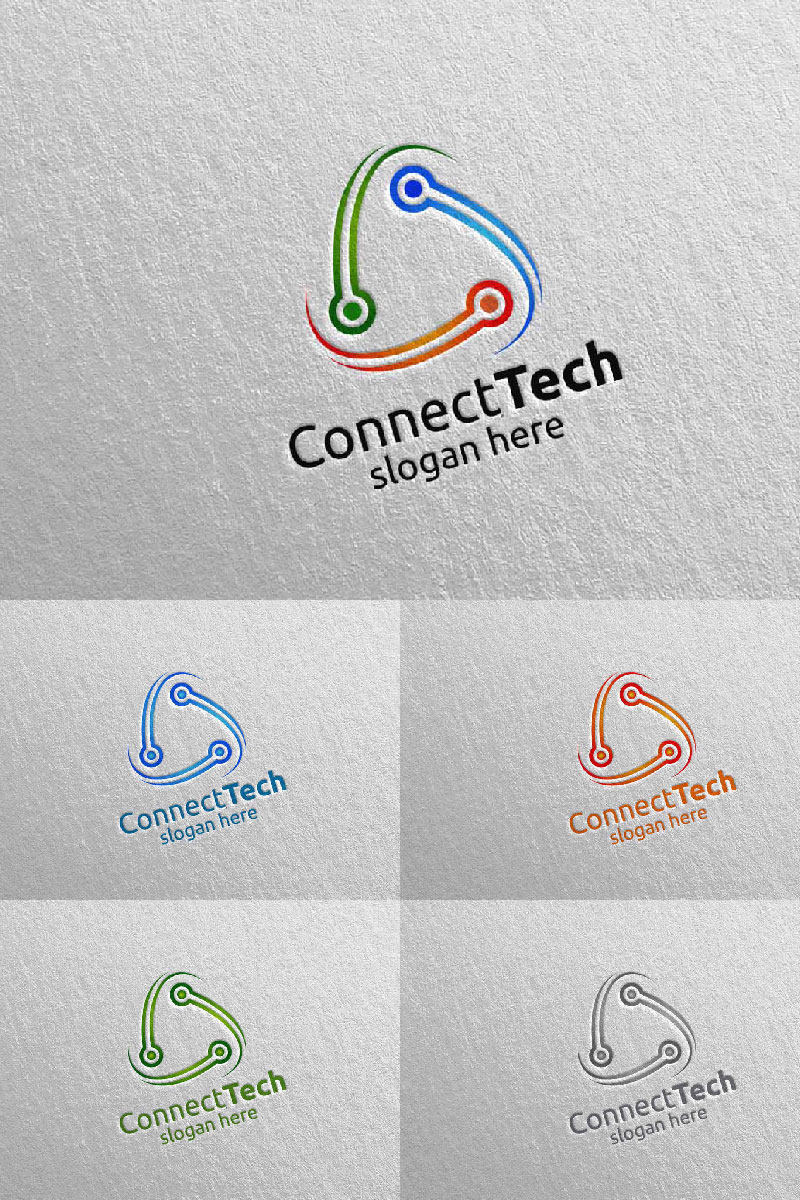 Technology and electronic 3 Logo Template