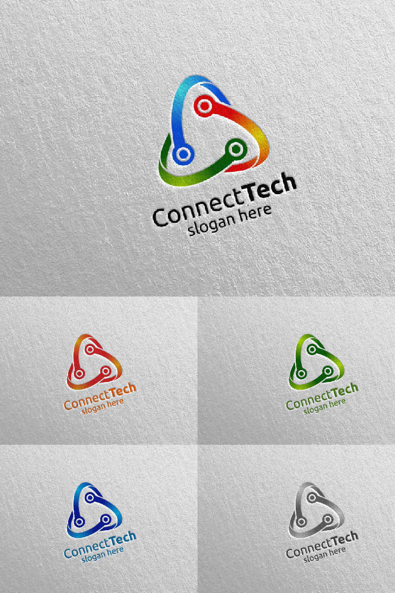 Technology and electronic 5 Logo Template
