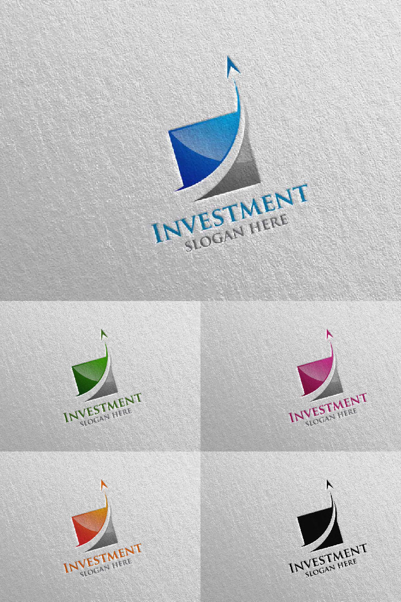 Investment Marketing Financial 2 Logo Template