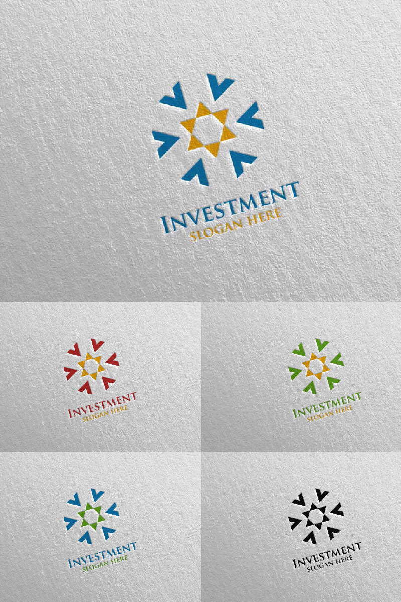 Investment Marketing Financial 3 Logo Template