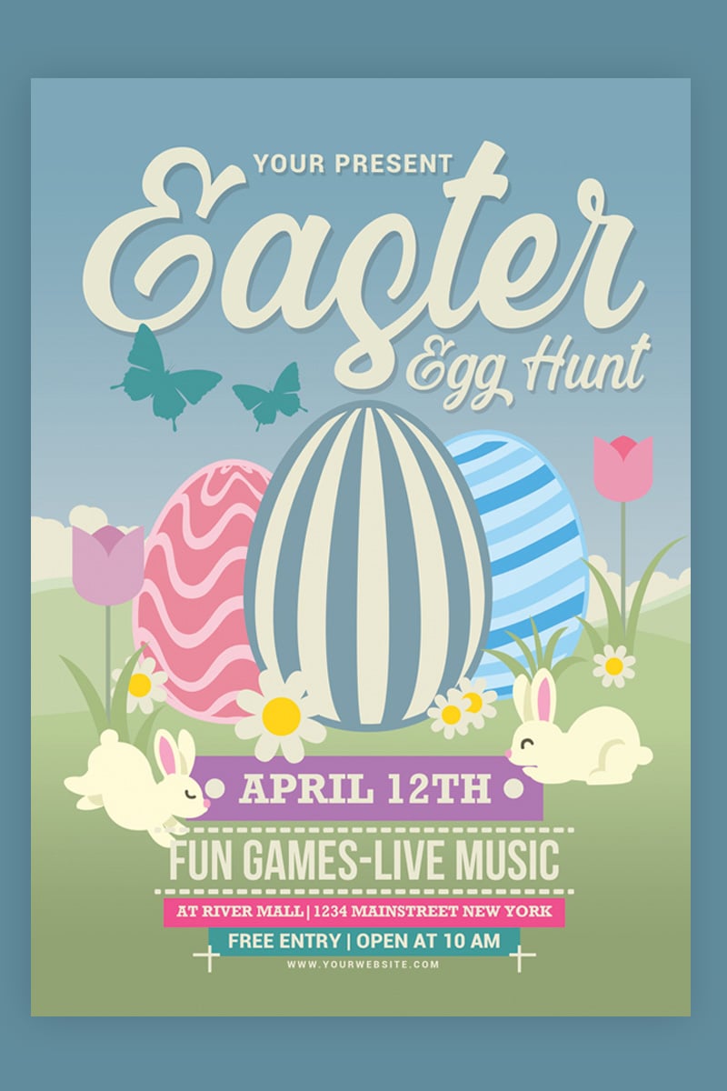 Easter Egg Hunt Flyer - Corporate Identity Template