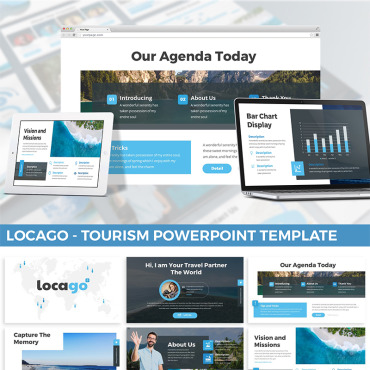 Vacation Airplane PowerPoint Templates 97918