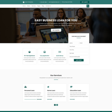 Banking Business PSD Templates 97937