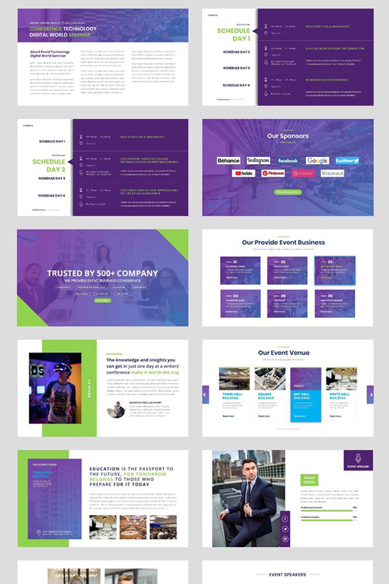 Conference - Event Seminar Business Template Google Slides