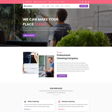 Cleaning Cleaning-agency PSD Templates 97995