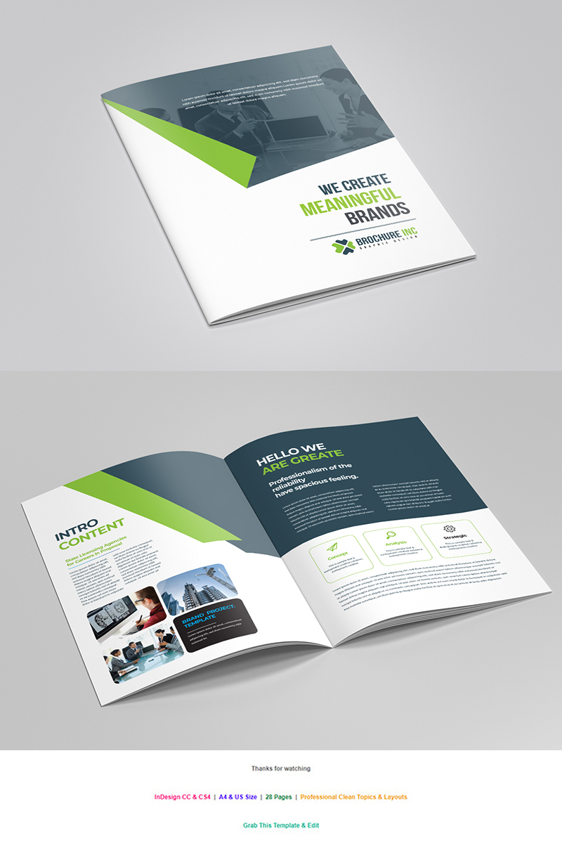 Bi-fold Brochure Design - Corporate Identity Template