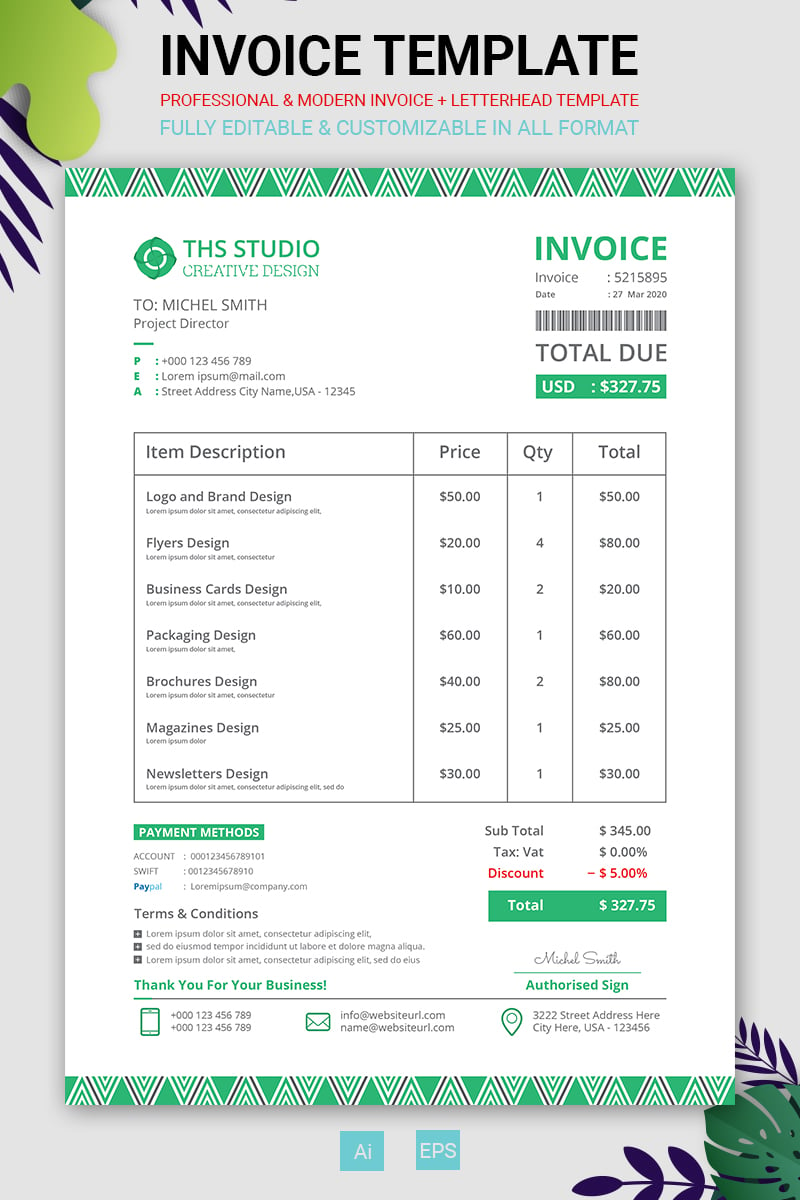 Creative Invoice - Corporate Identity Template