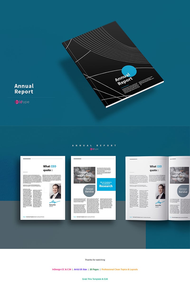 Company Report - Black and White Modern Cover Design