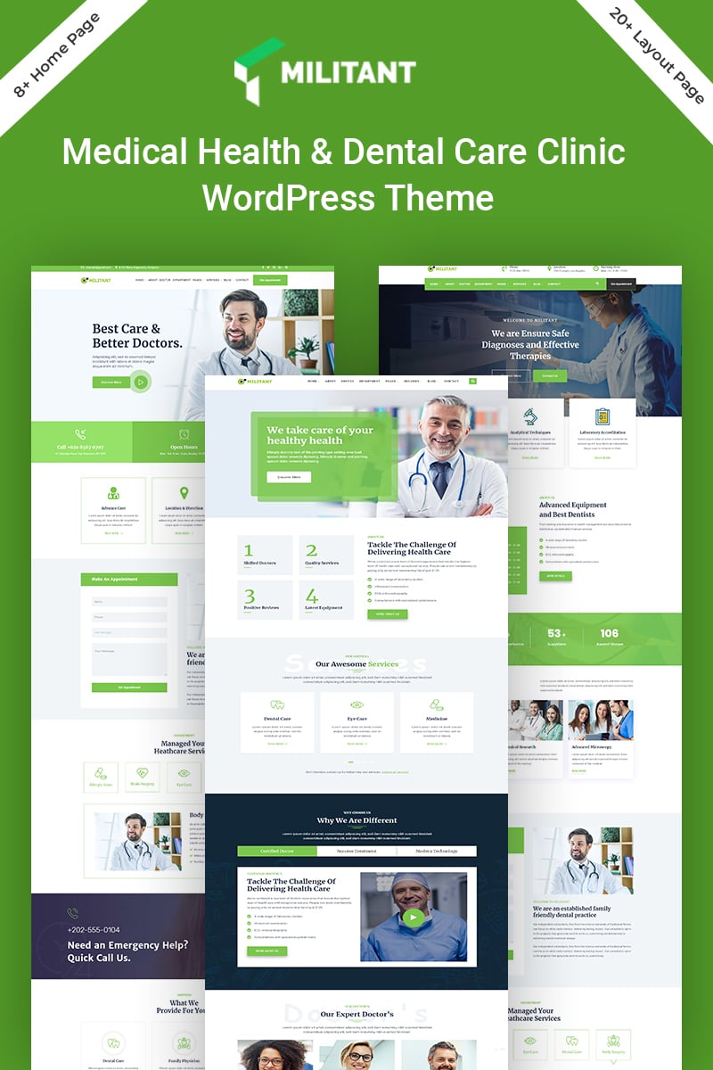 Militant – Medical & Health WordPress Theme