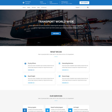 Corporate Delivery-company PSD Templates 98141