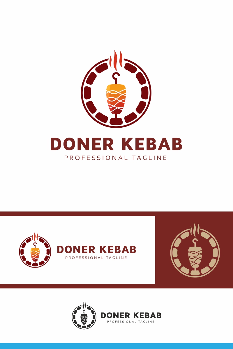 Doner Kebab Logo Template