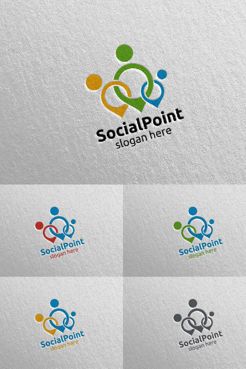 Community and Consulting  2 Logo Template