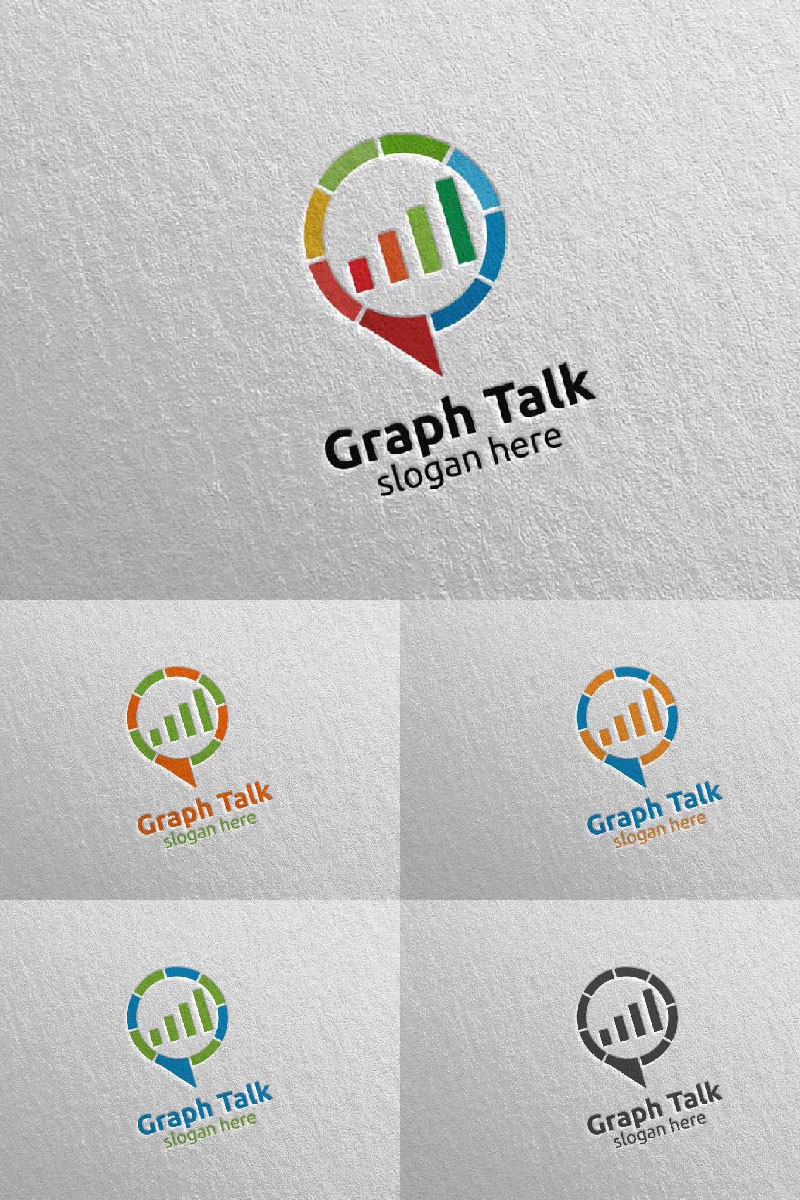 Business Talk Stats  2 Logo Template