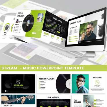 Abstract Melody PowerPoint Templates 98235
