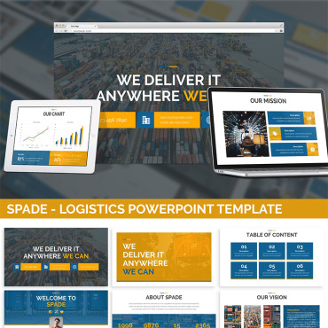 Cargo Transportation PowerPoint Templates 98256