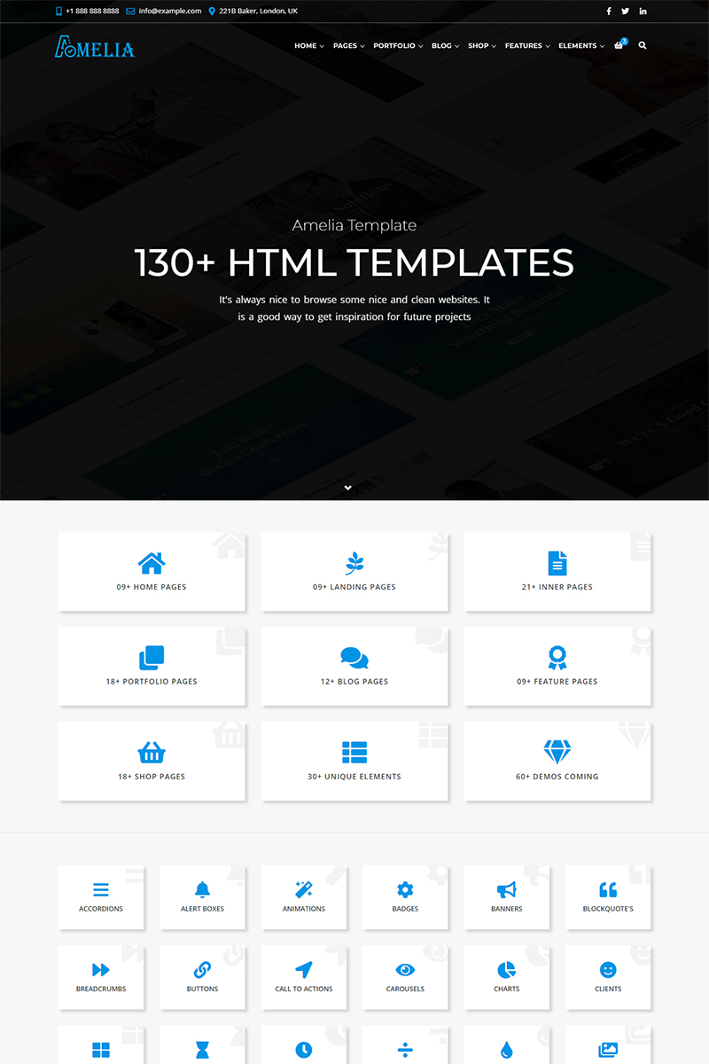 Amelia - All in One Business Website Template