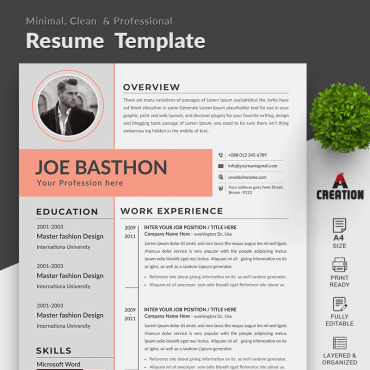 Page Resume Resume Templates 98291