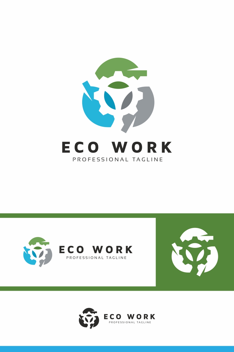 Eco Work Logo Template