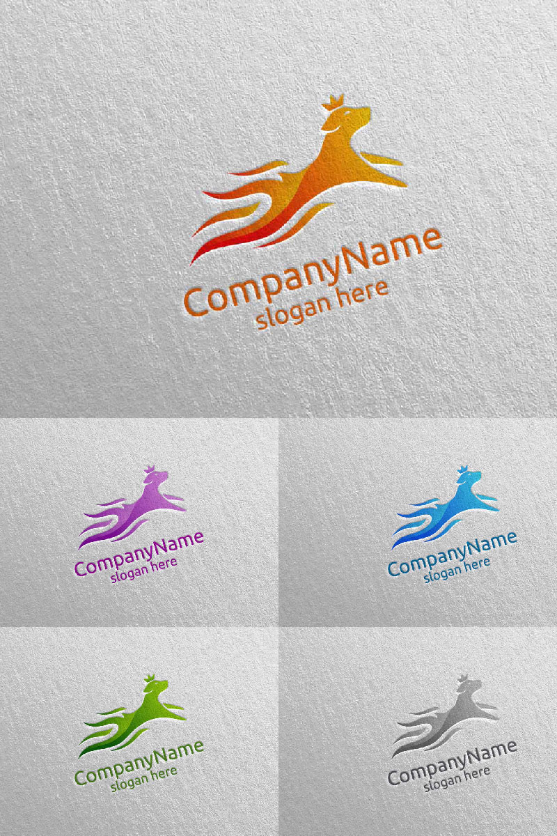 Dog for Pet Shop, Veterinary, or Dog Lover Concept 2 Logo Template