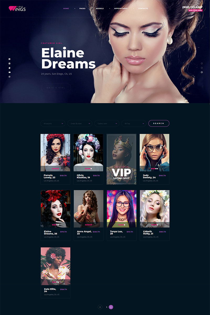 Love Wings Relations and Dating WordPress Theme