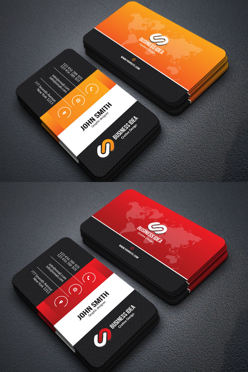 Colour Full Business card - Corporate Identity Template