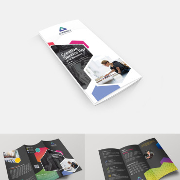 Tri-fold Brochure Corporate Identity 98532