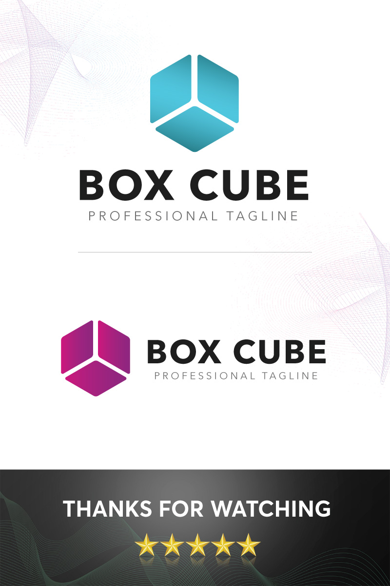 Box Cube Logo Template