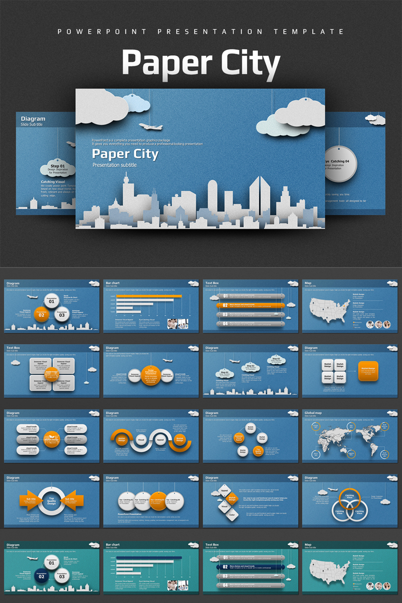 Paper City Paper City PowerPoint template