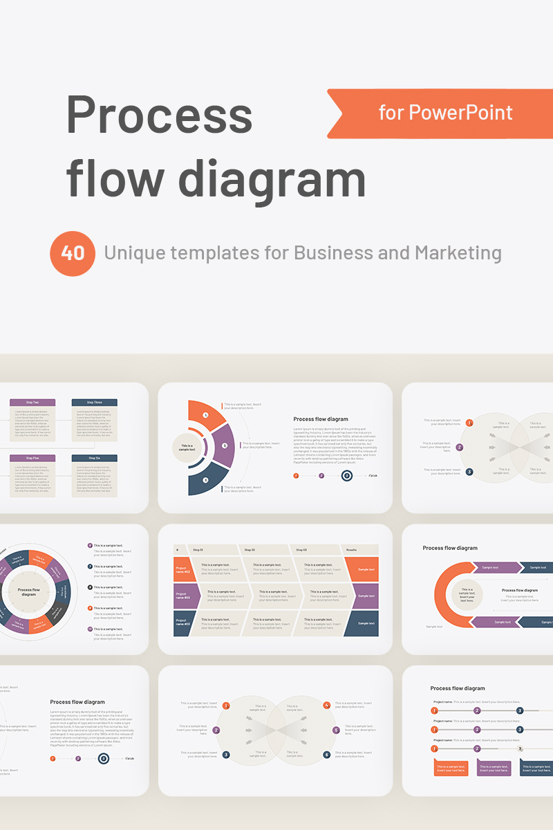 Process Flow Diagram PowerPoint template