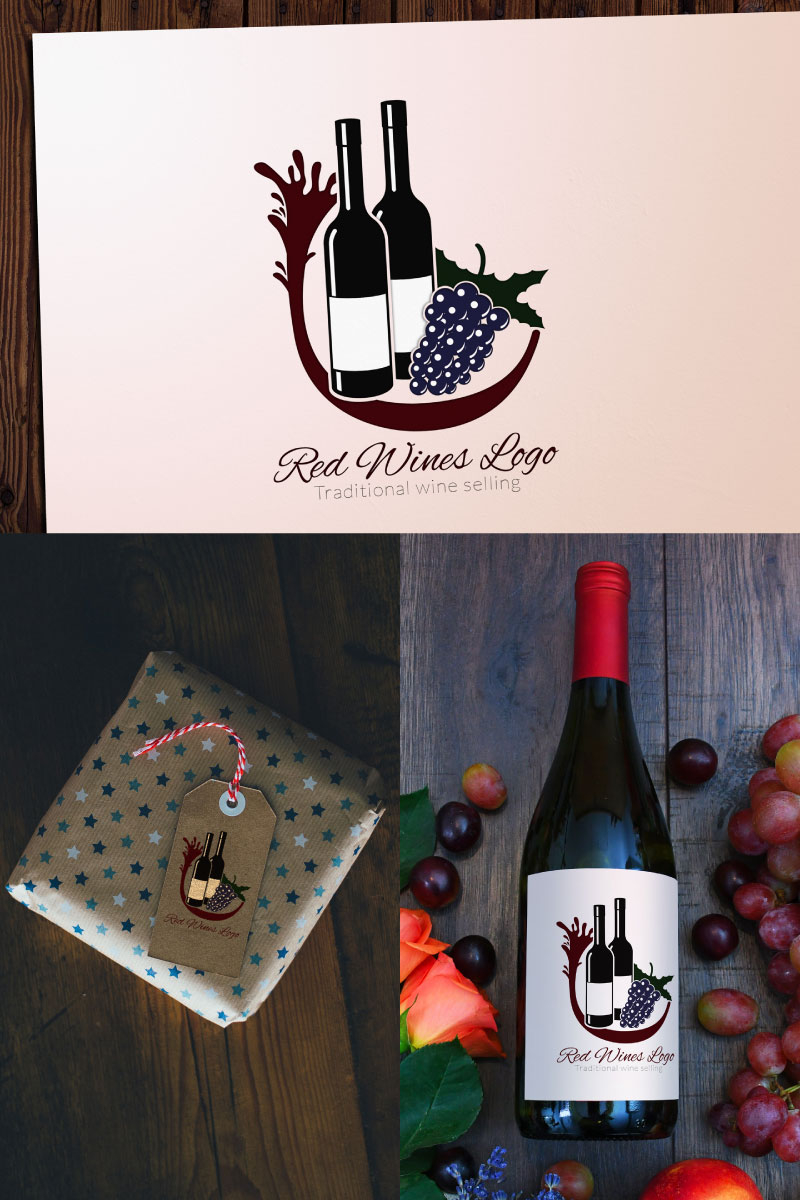 Red Wines Logo Template