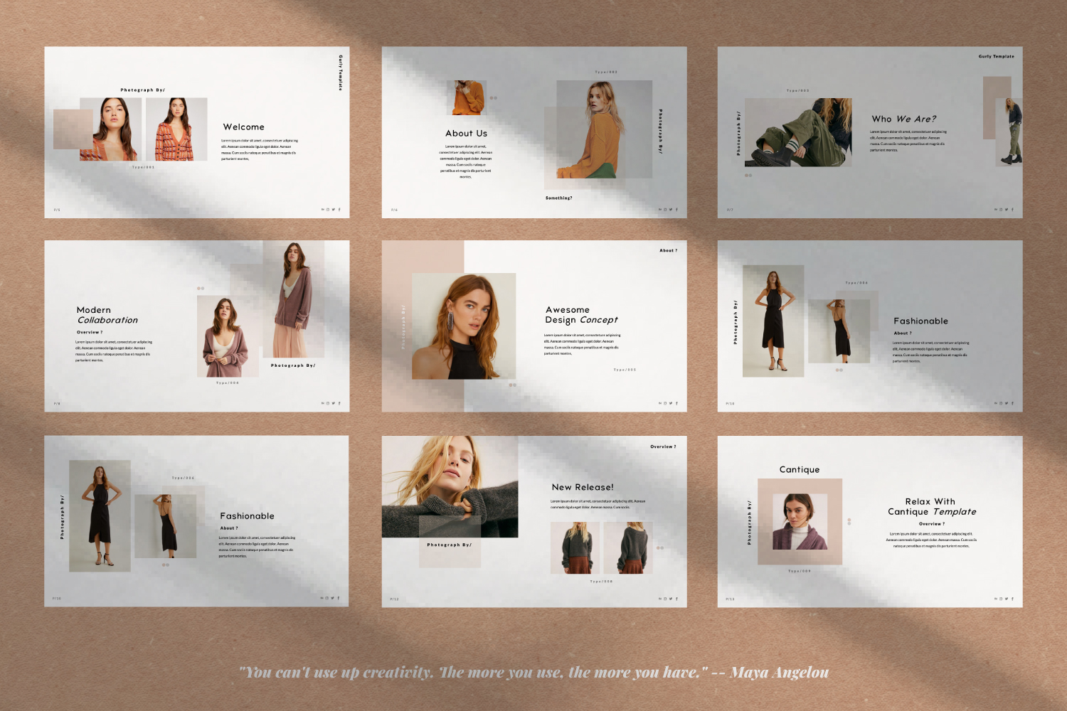 Cantique Minimal - Keynote template