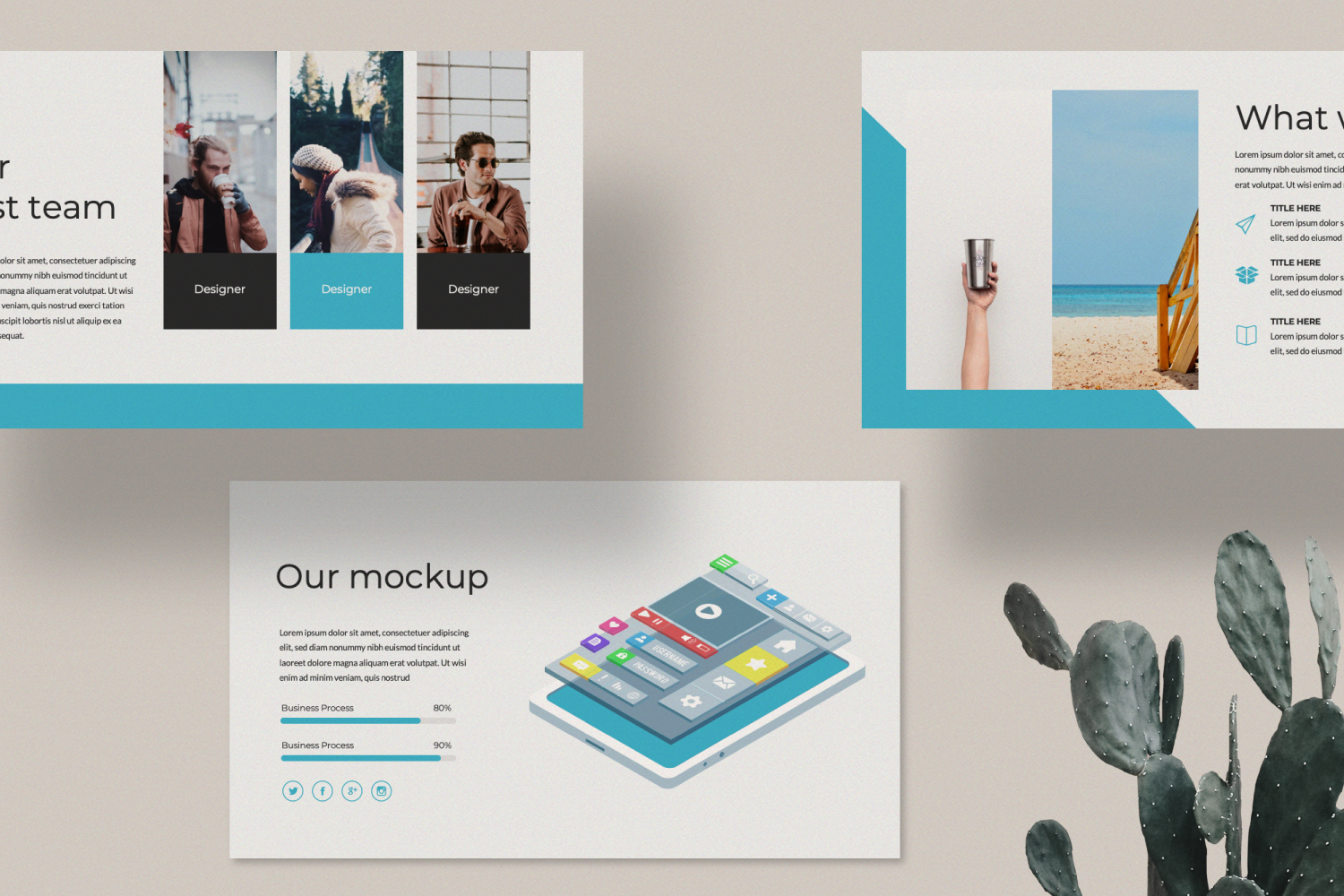 Aqua Presentation - Keynote template